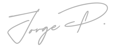 Firma de Jorge Pérez